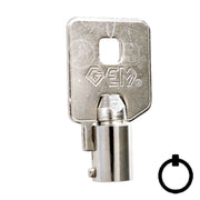 CompX Fort GEM OEM Tubular Key Blank (137) Flat Steel-Bit-Tubular-Key Compx Security