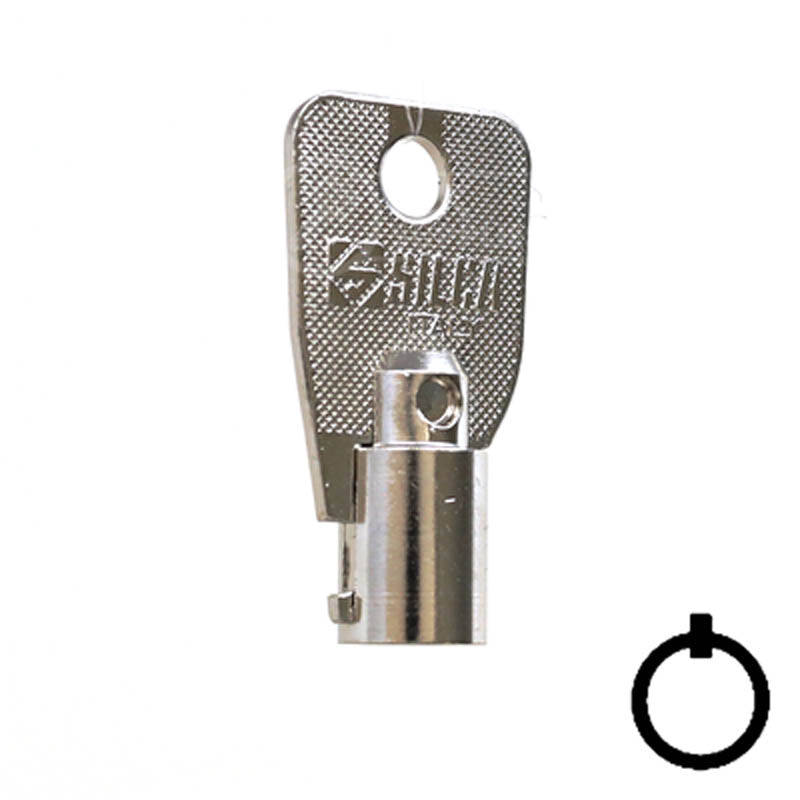 L1137 Large Ace Tubular Key Flat Steel-Bit-Tubular-Key Ilco