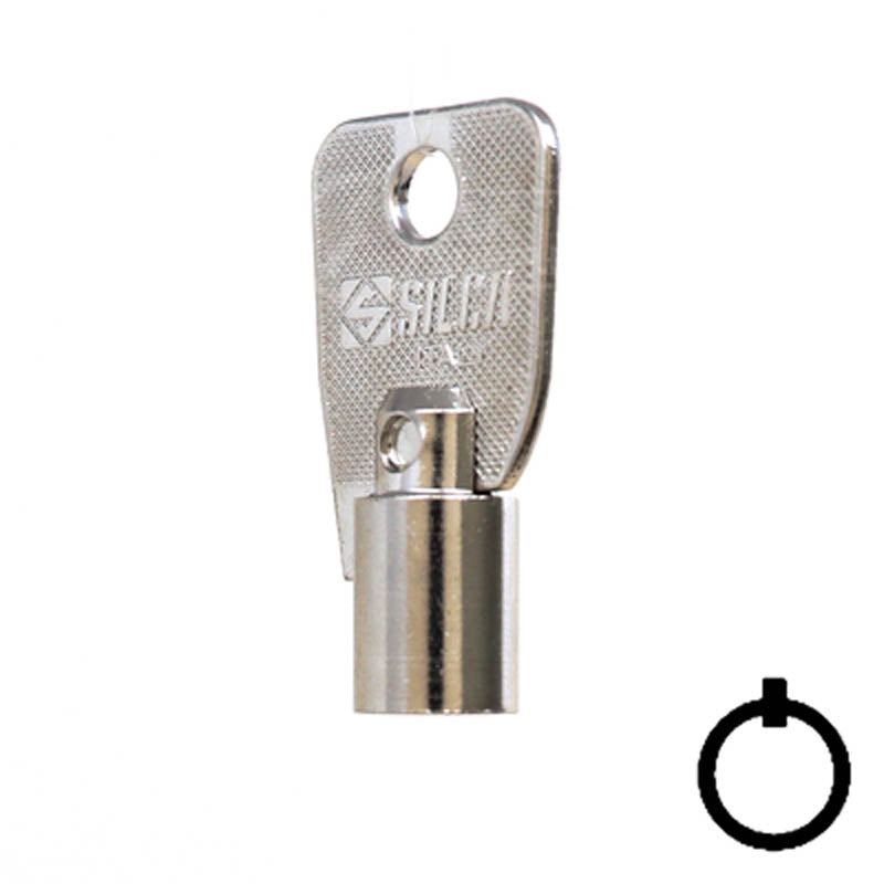L1137 Large Ace Tubular Key Flat Steel-Bit-Tubular-Key Ilco
