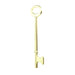 Notch and Flat Skeleton Keys 2/pk Flat Steel-Bit-Tubular-Key Lucky Line
