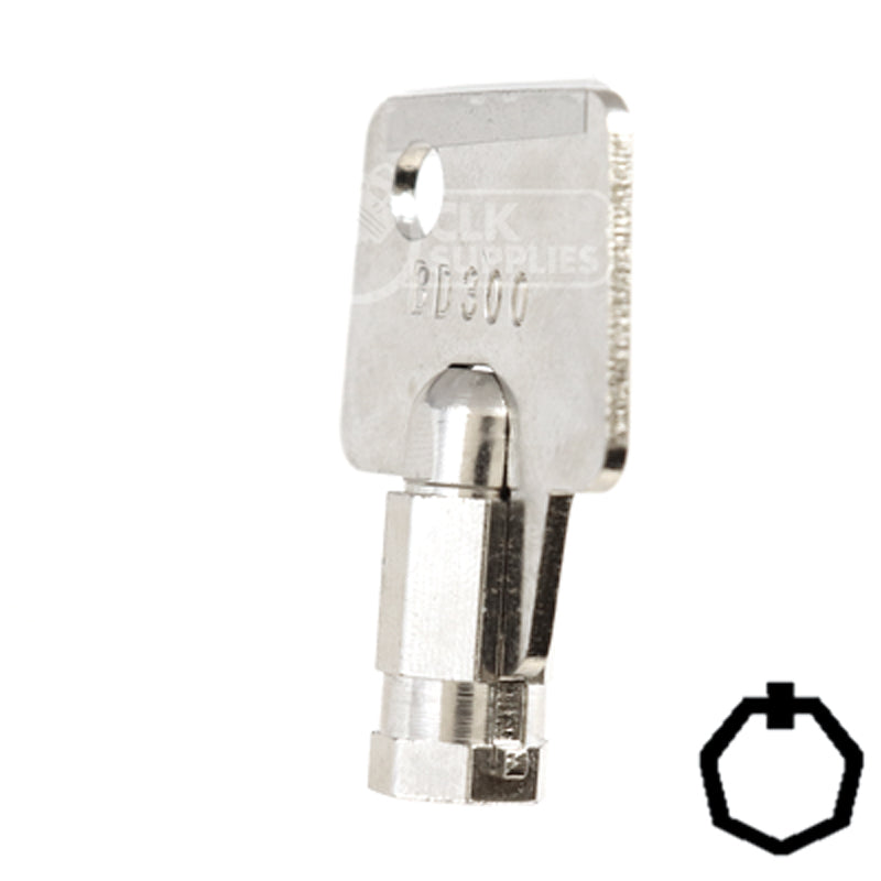 Precut Key Blank | Ace | BD300 Flat Steel-Bit-Tubular-Key Framon Manufacturing Company, Inc