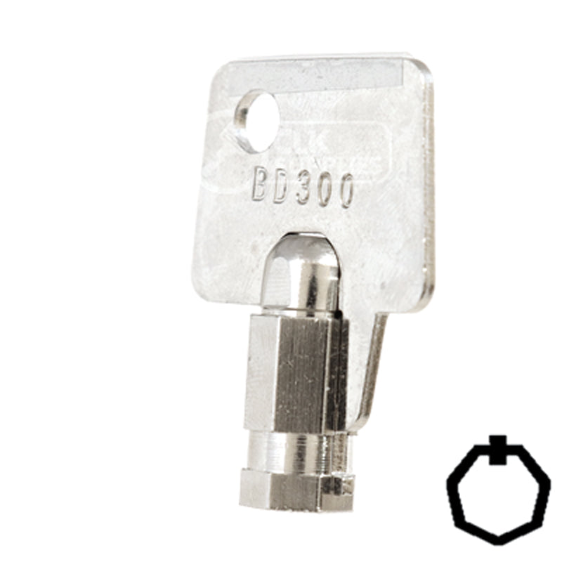 Precut Key Blank | Ace | BD300 Flat Steel-Bit-Tubular-Key Framon Manufacturing Company, Inc