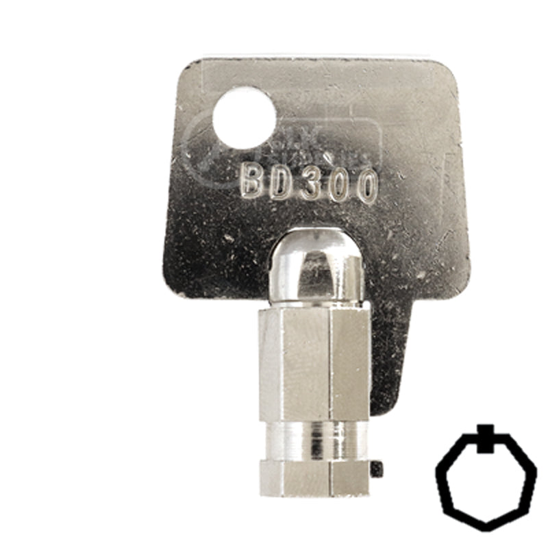 Precut Key Blank | Ace | BD300 Flat Steel-Bit-Tubular-Key Framon Manufacturing Company, Inc