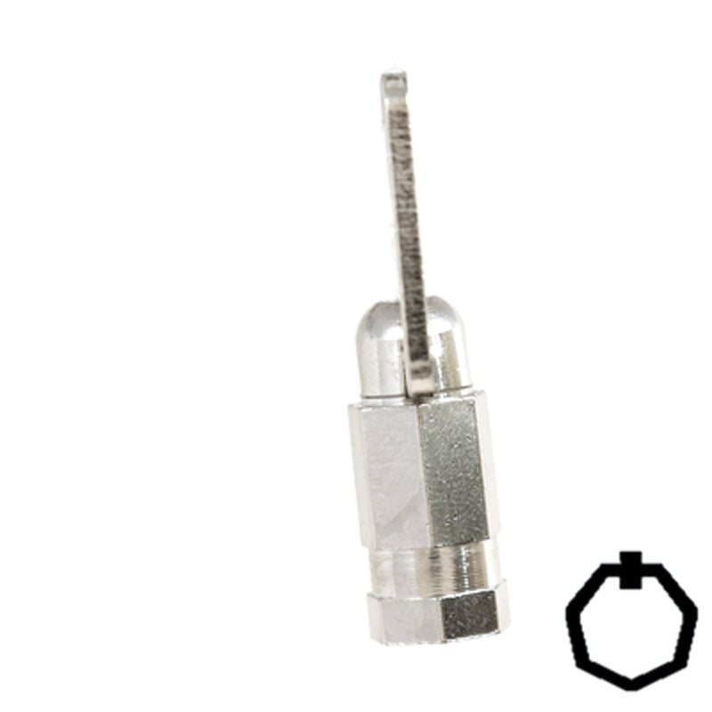 Precut Key Blank | Ace | BD300 Flat Steel-Bit-Tubular-Key Framon Manufacturing Company, Inc