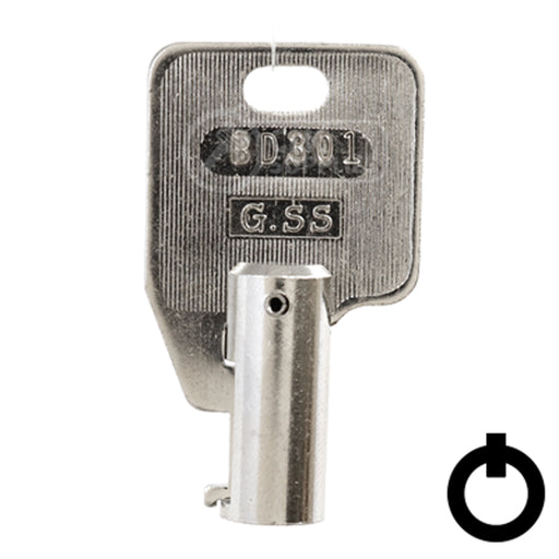 Precut Key Blank | Ace | BD301 Flat Steel-Bit-Tubular-Key Framon Manufacturing Company, Inc