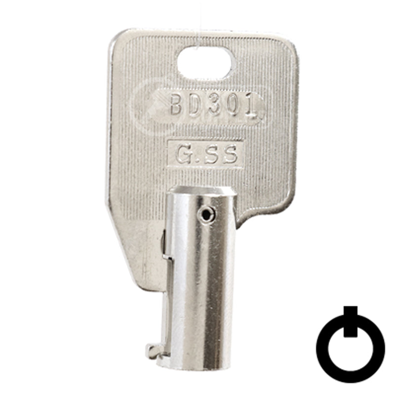Precut Key Blank | Ace | BD301 Flat Steel-Bit-Tubular-Key Framon Manufacturing Company, Inc