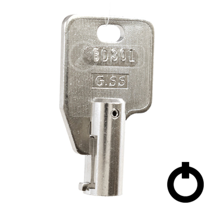 Precut Key Blank | Ace | BD301 Flat Steel-Bit-Tubular-Key Framon Manufacturing Company, Inc