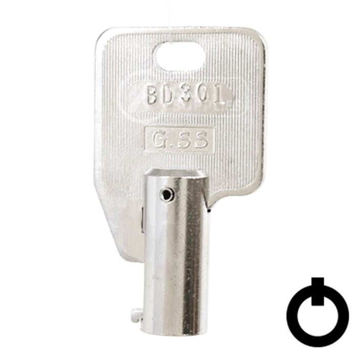 Precut Key Blank | Ace | BD301 Flat Steel-Bit-Tubular-Key Framon Manufacturing Company, Inc