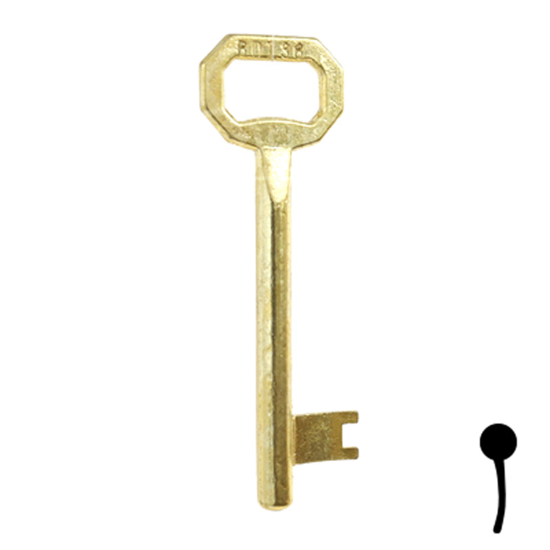 Precut Key Blank | Bit | BD138 Flat Steel-Bit-Tubular-Key Framon Manufacturing Company, Inc