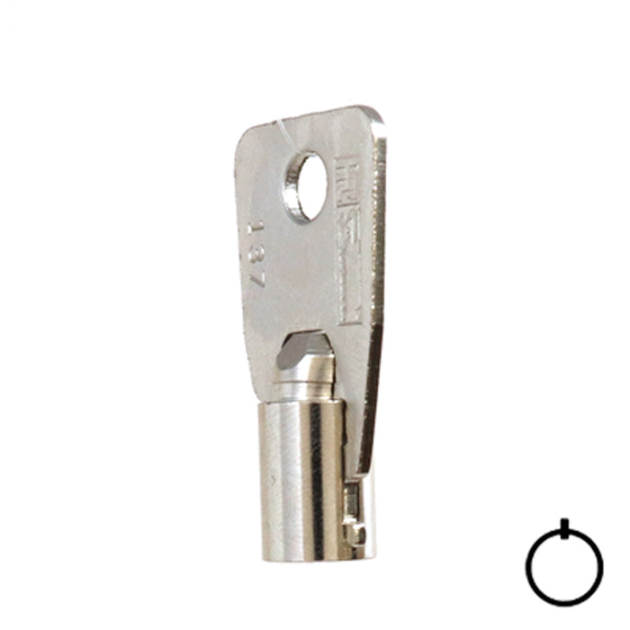 Tubular Key Blank | STEEL | KB-137 Flat Steel-Bit-Tubular-Key Hudson Lock, LLC