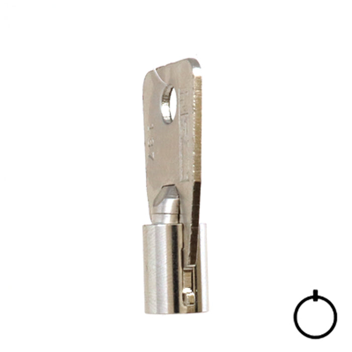 Tubular Key Blank | STEEL | KB-137 Flat Steel-Bit-Tubular-Key Hudson Lock, LLC
