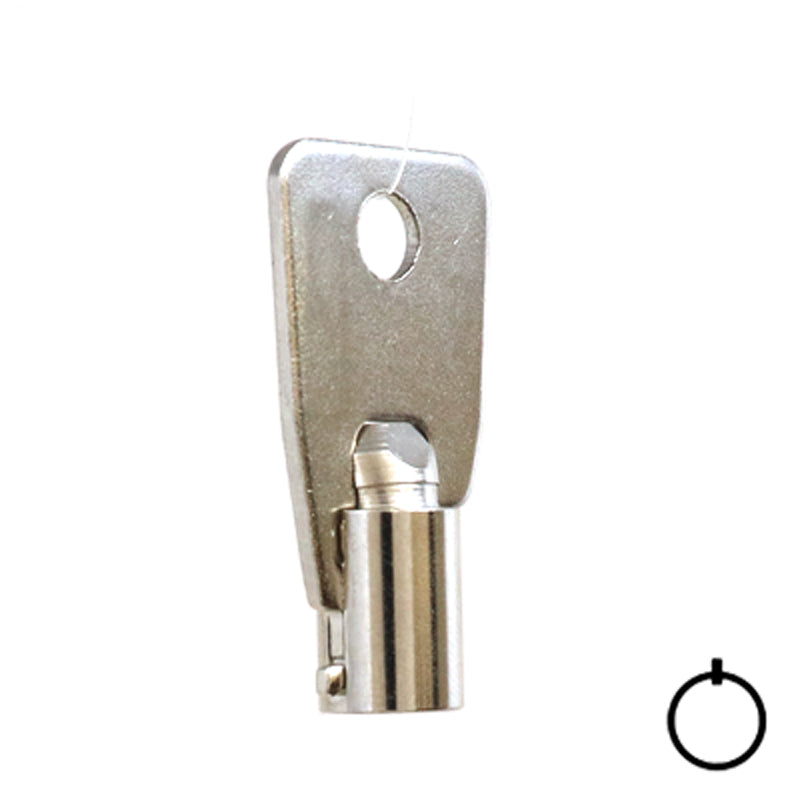 Tubular Key Blank | STEEL | KB-137 Flat Steel-Bit-Tubular-Key Hudson Lock, LLC