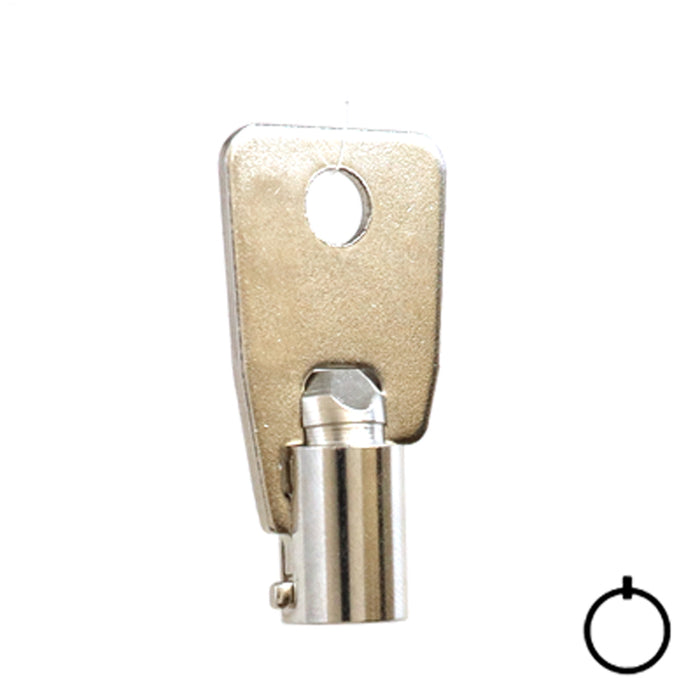 Tubular Key Blank | STEEL | KB-137 Flat Steel-Bit-Tubular-Key Hudson Lock, LLC