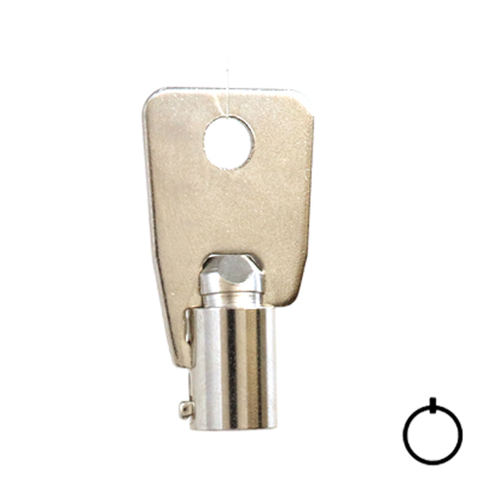 Tubular Key Blank | STEEL | KB-137 Flat Steel-Bit-Tubular-Key Hudson Lock, LLC