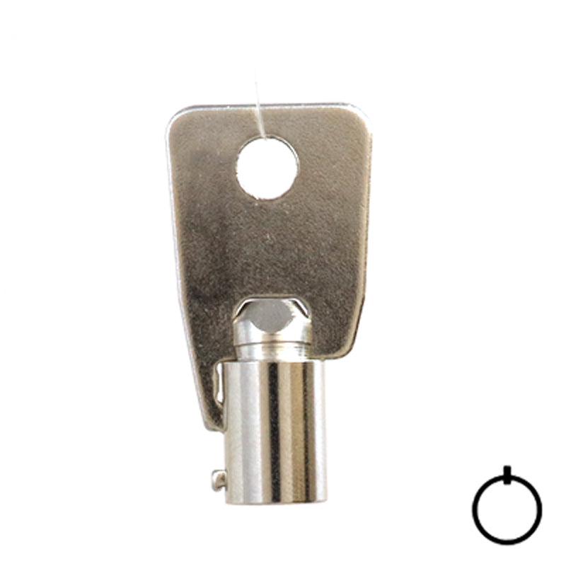 Tubular Key Blank | STEEL | KB-137 Flat Steel-Bit-Tubular-Key Hudson Lock, LLC
