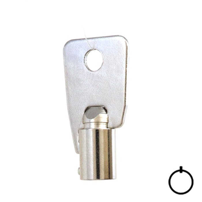 Tubular Key Blank | STEEL | KB-137 Flat Steel-Bit-Tubular-Key Hudson Lock, LLC