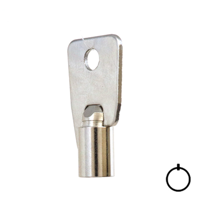 Tubular Key Blank | STEEL | KB-137 Flat Steel-Bit-Tubular-Key Hudson Lock, LLC
