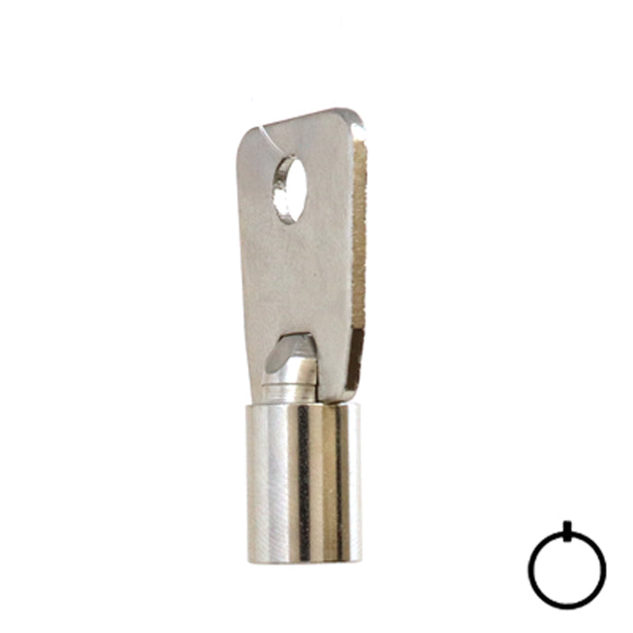 Tubular Key Blank | STEEL | KB-137 Flat Steel-Bit-Tubular-Key Hudson Lock, LLC
