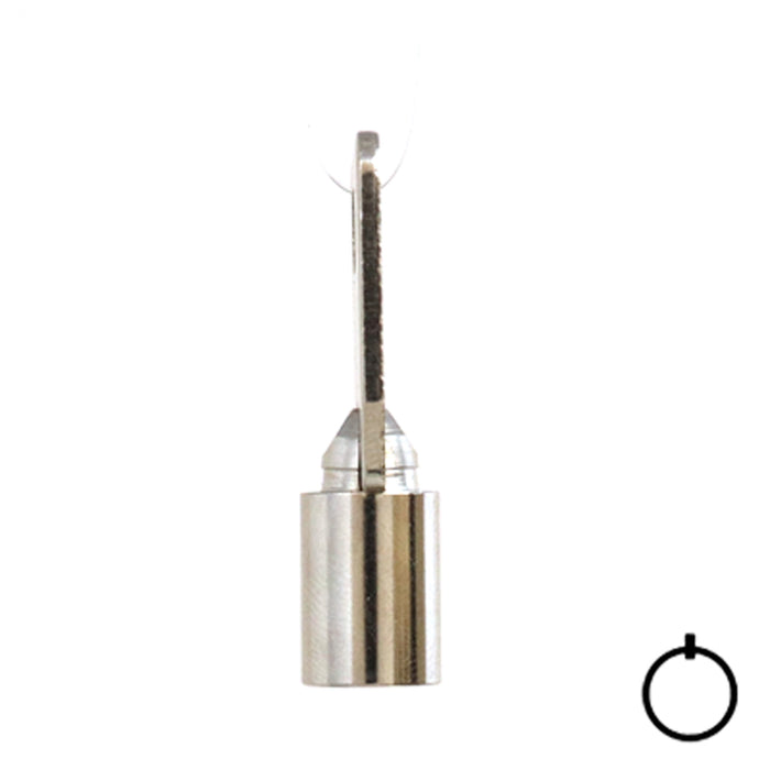 Tubular Key Blank | STEEL | KB-137 Flat Steel-Bit-Tubular-Key Hudson Lock, LLC