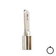 Tubular Key Blank | STEEL | KB-137 Flat Steel-Bit-Tubular-Key Hudson Lock, LLC