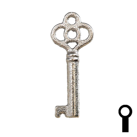 Uncut Key Blank | Barrel | 24B Flat Steel-Bit-Tubular-Key Ilco
