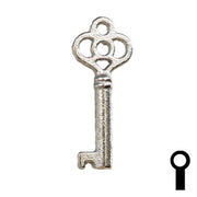 Uncut Key Blank | Barrel | 24B Flat Steel-Bit-Tubular-Key Ilco