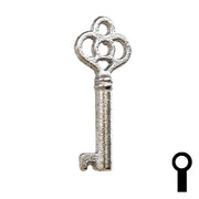 Uncut Key Blank | Barrel | 24B Flat Steel-Bit-Tubular-Key Ilco