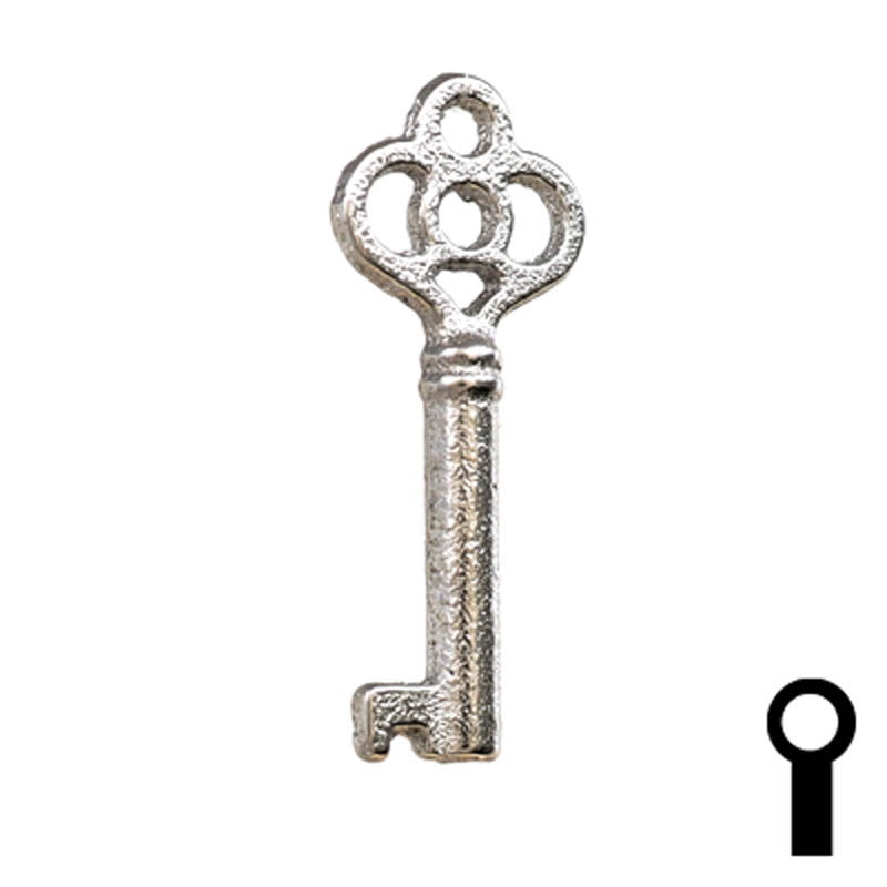 Uncut Key Blank | Barrel | 24B Flat Steel-Bit-Tubular-Key Ilco