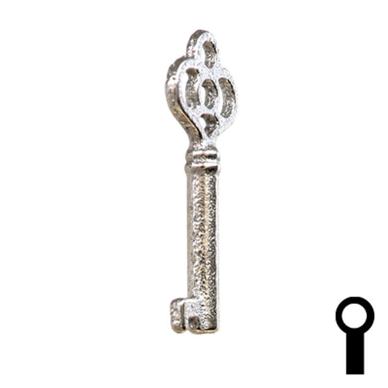 Uncut Key Blank | Barrel | 24B Flat Steel-Bit-Tubular-Key Ilco
