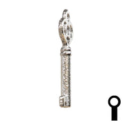 Uncut Key Blank | Barrel | 24B Flat Steel-Bit-Tubular-Key Ilco