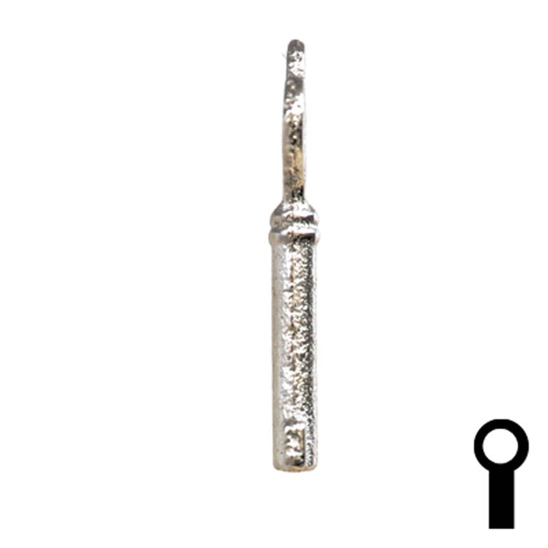 Uncut Key Blank | Barrel | 24B Flat Steel-Bit-Tubular-Key Ilco