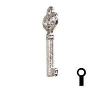 Uncut Key Blank | Barrel | 24B Flat Steel-Bit-Tubular-Key Ilco