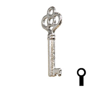Uncut Key Blank | Barrel | 24B Flat Steel-Bit-Tubular-Key Ilco