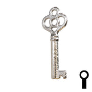 Uncut Key Blank | Barrel | 24B Flat Steel-Bit-Tubular-Key Ilco