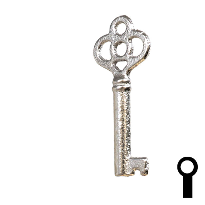 Uncut Key Blank | Barrel | 24B Flat Steel-Bit-Tubular-Key Ilco
