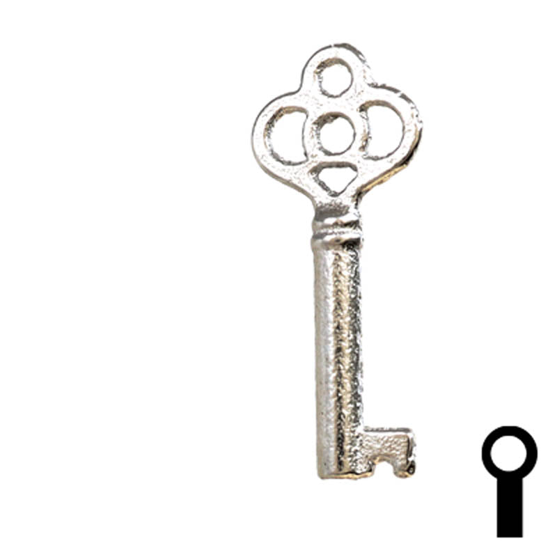 Uncut Key Blank | Barrel | 24B Flat Steel-Bit-Tubular-Key Ilco