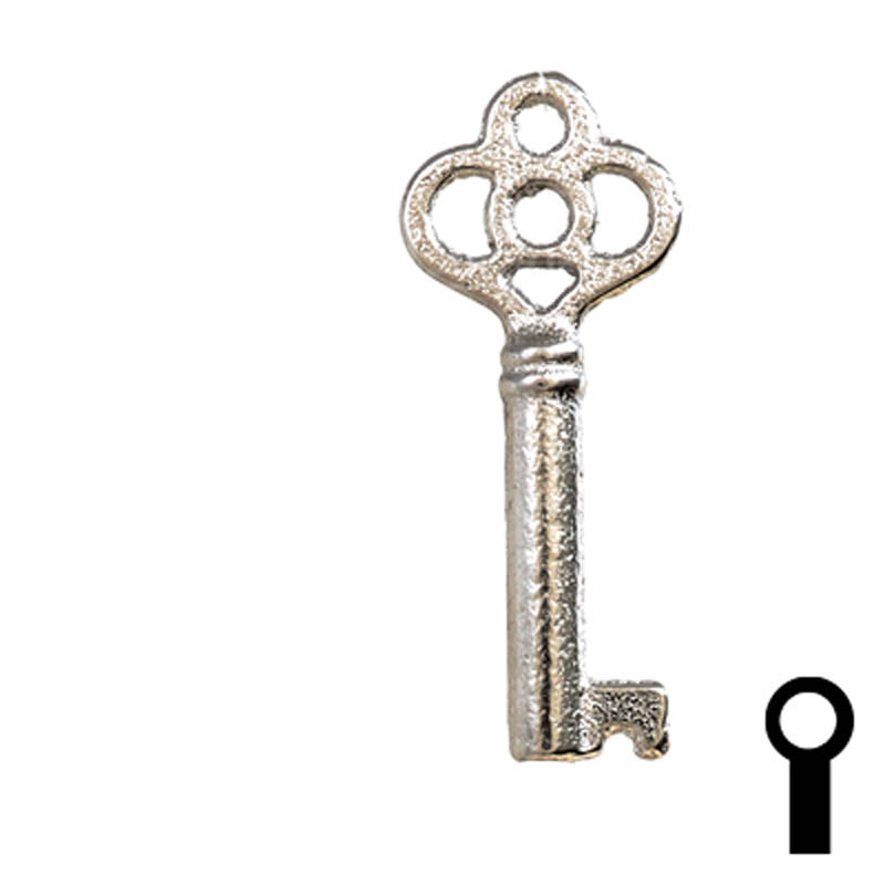 Uncut Key Blank | Barrel | 24B Flat Steel-Bit-Tubular-Key Ilco