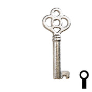 Uncut Key Blank | Barrel | 24B Flat Steel-Bit-Tubular-Key Ilco