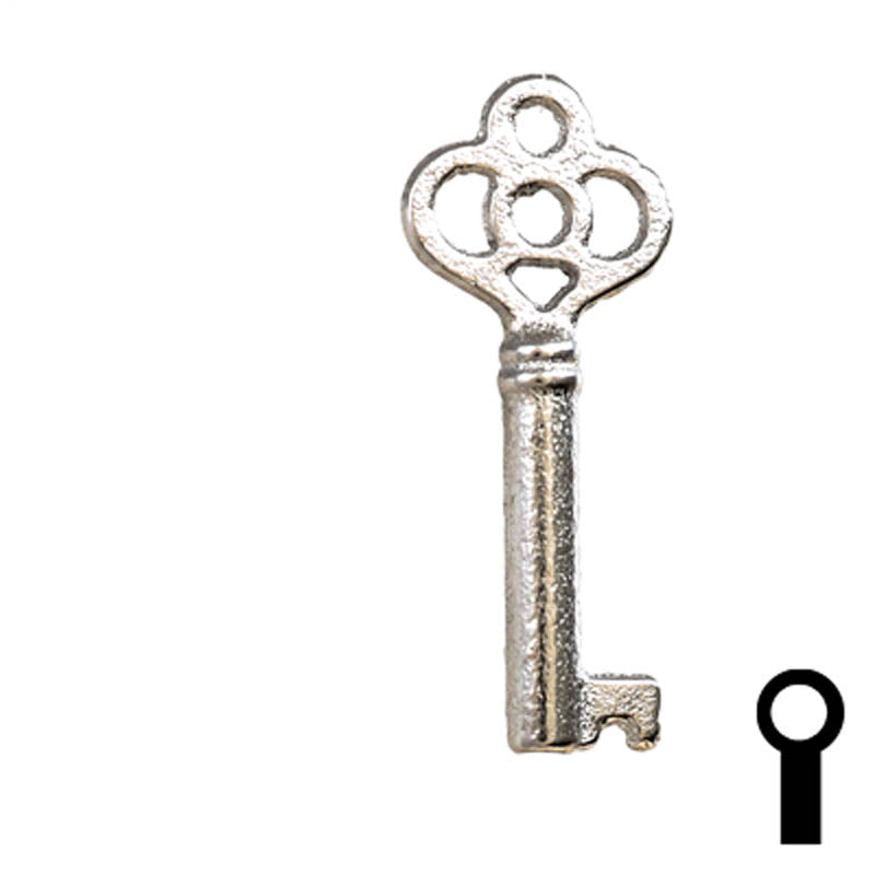 Uncut Key Blank | Barrel | 24B Flat Steel-Bit-Tubular-Key Ilco