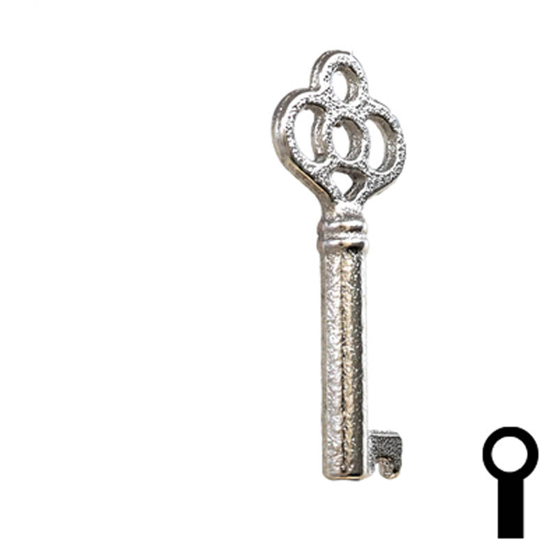 Uncut Key Blank | Barrel | 24B Flat Steel-Bit-Tubular-Key Ilco
