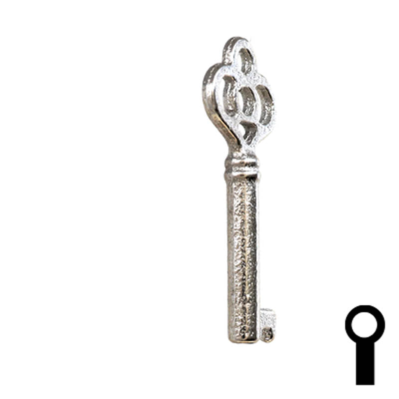 Uncut Key Blank | Barrel | 24B Flat Steel-Bit-Tubular-Key Ilco