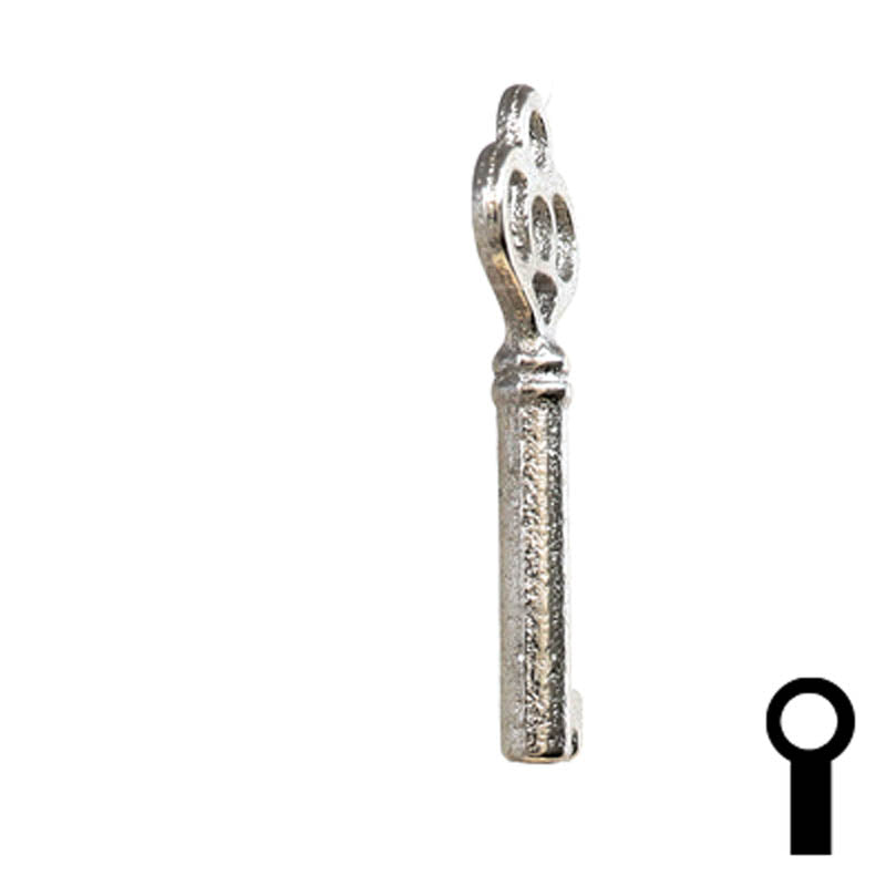 Uncut Key Blank | Barrel | 24B Flat Steel-Bit-Tubular-Key Ilco
