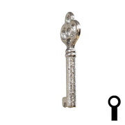 Uncut Key Blank | Barrel | 24B Flat Steel-Bit-Tubular-Key Ilco
