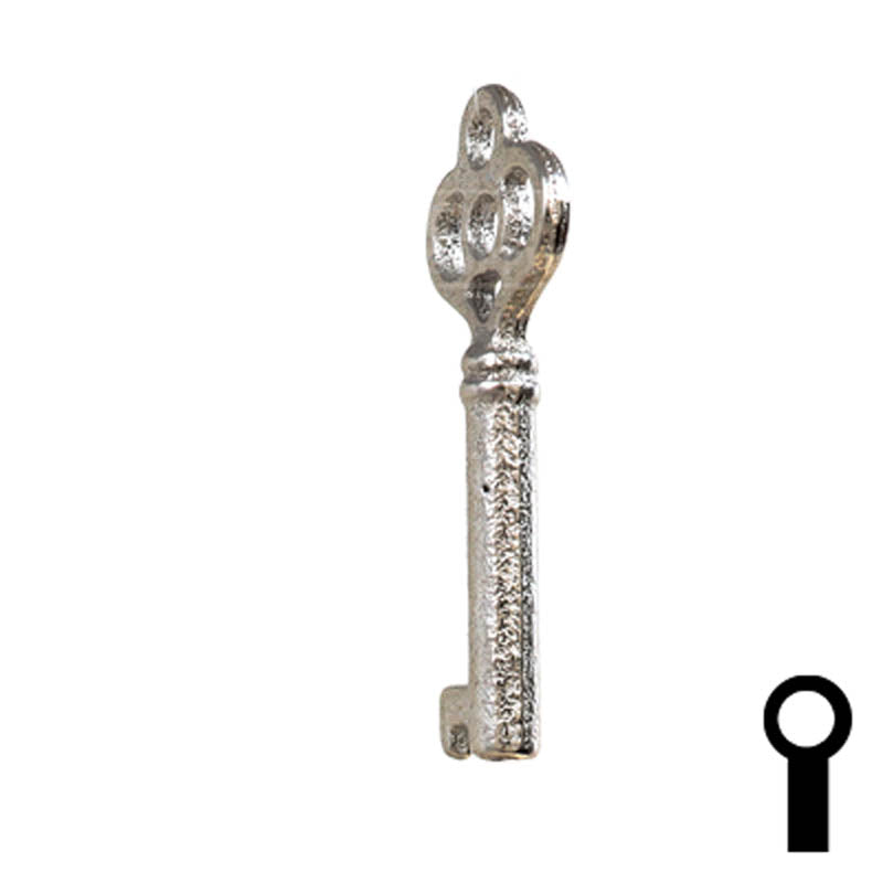 Uncut Key Blank | Barrel | 24B Flat Steel-Bit-Tubular-Key Ilco