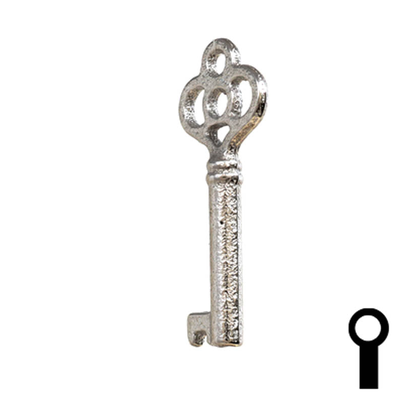 Uncut Key Blank | Barrel | 24B Flat Steel-Bit-Tubular-Key Ilco