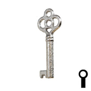 Uncut Key Blank | Barrel | 24B Flat Steel-Bit-Tubular-Key Ilco