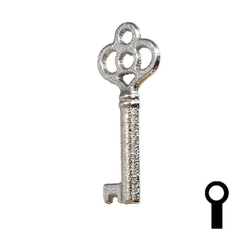 Uncut Key Blank | Barrel | 24B Flat Steel-Bit-Tubular-Key Ilco