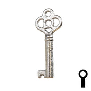 Uncut Key Blank | Barrel | 24B Flat Steel-Bit-Tubular-Key Ilco