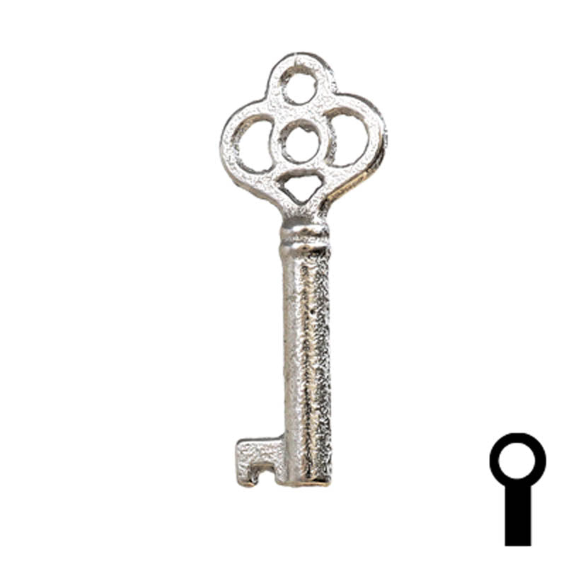 Uncut Key Blank | Barrel | 24B Flat Steel-Bit-Tubular-Key Ilco