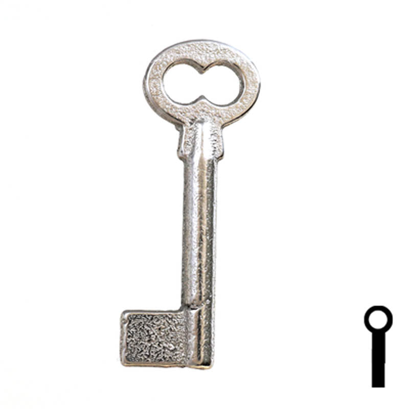 Uncut Key Blank | Barrel | 34B Flat Steel-Bit-Tubular-Key Ilco
